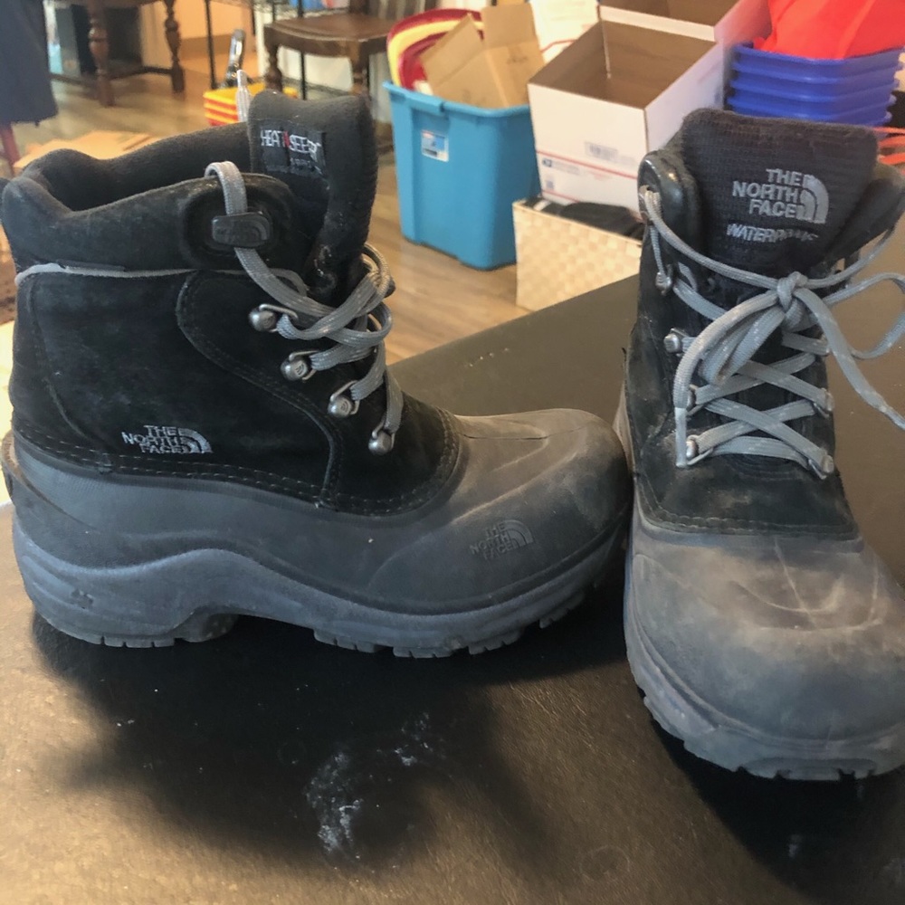 The North Face Garcons Heat Seeker 200 Boys Winter Snow Boots Black Size 3